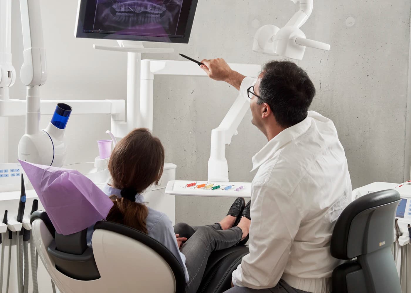 Patient smiling after dental treatment
