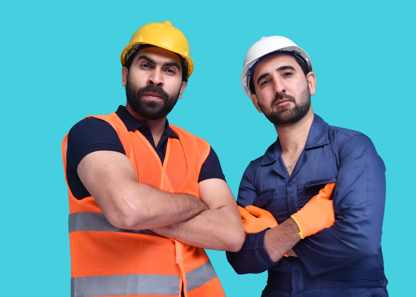 Two Harold and Sons engineers ready for a Leeds call-out